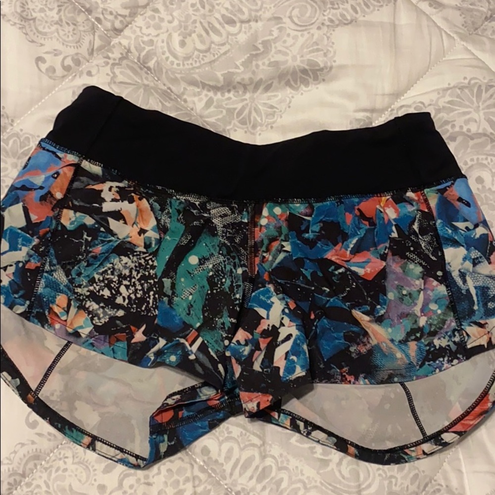 Colorful comfortable lululemon shorts.